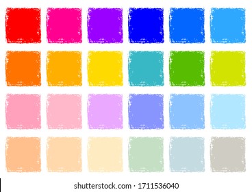 Crayon Rectangle Texture Background Set