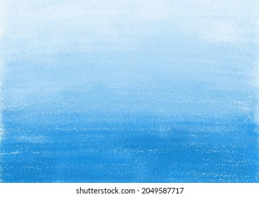 Crayon scribble drawing blue texture  Blue gradient pastel sketching pencil draw messy grunge sea sky background  Rough dot textured  Artistic frame  wallpaper    illustration graphic design