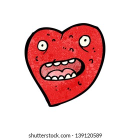 Gross Heart Cartoon Stock Vector (Royalty Free) 117900103