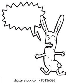 Crazy Rabbit Cartoon Stock Illustration 98136026 | Shutterstock