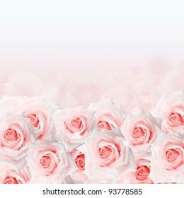 Cream Roses Border Stock Illustration 93778585 | Shutterstock