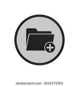  Create New Folder Icon   3d illustration isolated on white background