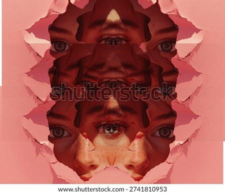 It was created using a digital manipulation technique