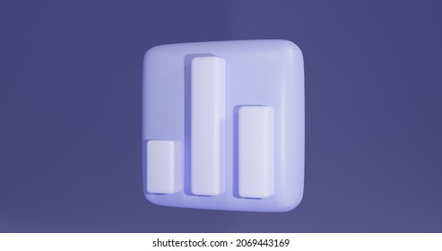 Creative 3D data chart can be used for workflow layout, diagram, annual report, web design. Business concept with 4 options, steps, or processes. 3d rendering