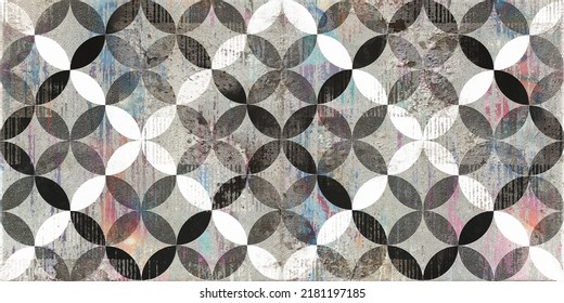 Creative Abstract Grunge Decorative Wall Paper,Wall Tile Or Textile Background Design.