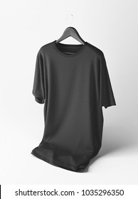 Download Black T Shirt On Hanger Images, Stock Photos & Vectors ...