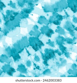 Creative Color Mixed Paint Acrylic.  Trendy Paint Flow Modern Texture.  Seamless Pattern Spiral Template. Colored Marine Graphic Wallpaper. Seamless Blue Swirl Club Flyer - Powered by Shutterstock