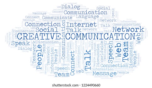 Creative Communication Word Cloud Stock Illustration 1224490660 ...