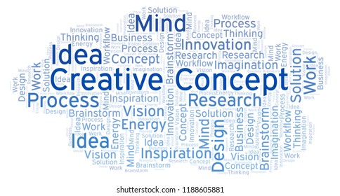 Creative Concept Word Cloud Made Text Stock Illustration 1188605881 ...