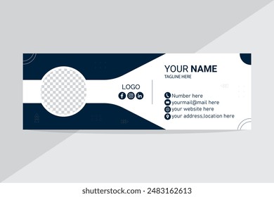 Creative Corporate Modern Email Signature Design. - Powered by Shutterstock