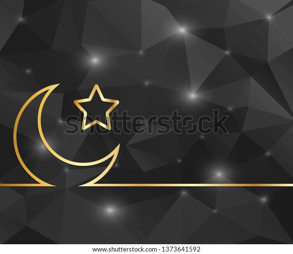 creative crescent islamic art illustration template stock illustration 1373641592 shutterstock