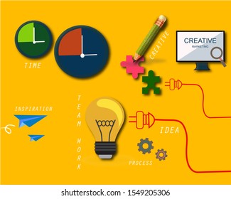 Creative Design concept background template for website, 