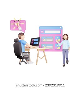 Creative Designer Studio 3D Character Illustration: Teamwork and Collaboration - Powered by Shutterstock - Get 15% off with code: PIKWIZARD15
