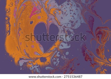 Creative ebru art background abstract pint. Marbling texture pattern