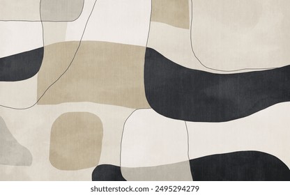 Creative geometric illustration, modern minimalist geometric wallpaper, carpet - Powered by Shutterstock