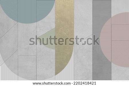 Creative geometric lines stone background wall pattern, wallpaper design