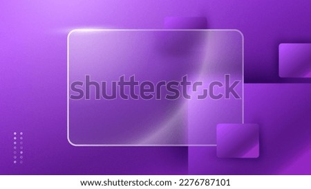 Creative Glassmorphism and Glassy Effect Background Illustration.