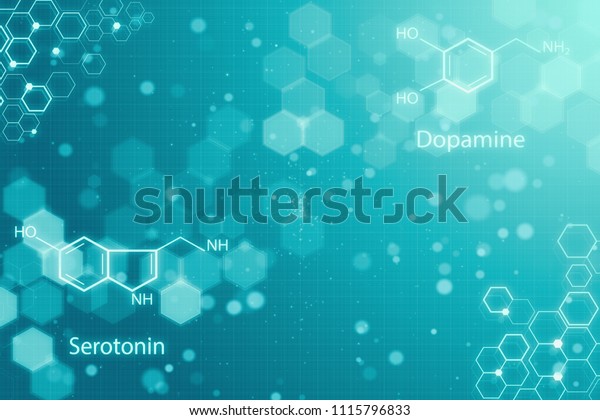 Creative Glowing Chemical Backdrop Chemistry Concept Stock Illustration ...