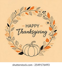 Creative graphic design for Thanksgiving holiday greetings and invitations - Powered by Shutterstock