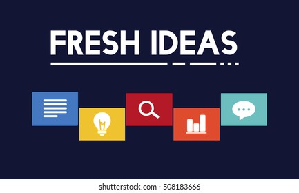 Creative Ideas Icon Boxes Concept