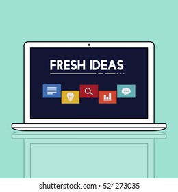 Creative Ideas Icon Boxes Concept
