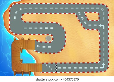 Cartoon Race Track Images Stock Photos Vectors Shutterstock We clear the railway tracks from stones. https www shutterstock com image illustration creative illustration innovative art racing track 404370370