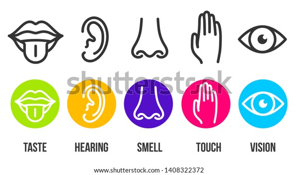 Creative Illustration Line Icon Set Five Stock Illustration 1408322372