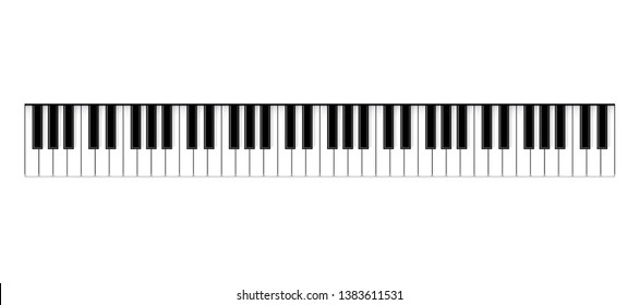 リアルなピアノの鍵 楽器の鍵盤 ベクターイラスト のベクター画像素材 ロイヤリティフリー Shutterstock