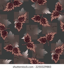 Creative leaf allover floral pattern and beautiful abstract style texture   color gradient   graphic type effect texture for cover bed sheet rug fabric carpet saree gown dress suit salwar etc 