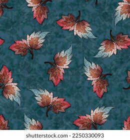 Creative leaf allover floral pattern and beautiful abstract style texture   color gradient   graphic type effect texture for cover bed sheet rug fabric carpet saree gown dress suit salwar etc 