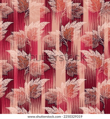 Creative leaf allover floral pattern with beautiful abstract style texture and color gradient and graphic type effect texture for cover bed sheet rug fabric carpet saree gown dress suit salwar etc.