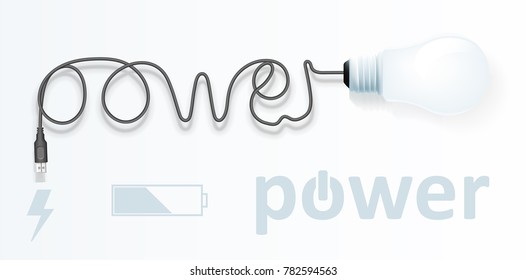 Creative light bulb. 3d Illustration isolated on background. Graphic concept for your design