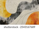 Creative minimalist abstract geometric art background. Wall decoration, postcards, wallpapers, posters, cards, murals, carpets, paintings, prints, etc.