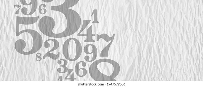Creative and modern background with numbers.	