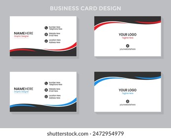 Creative and modern business card template design. - Powered by Shutterstock