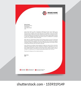 Creative Modern Business Letterhead Design Template Stock Illustration ...