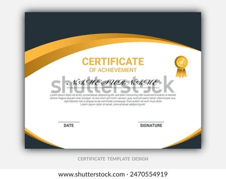 Creative and modern certificate template design