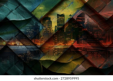 Creative pattern with beautiful bright abstract shapes. Colorful texture for any kind of a design. Graphic abstract background. Contemporary art. Trendy modern style.Abstract fashion print