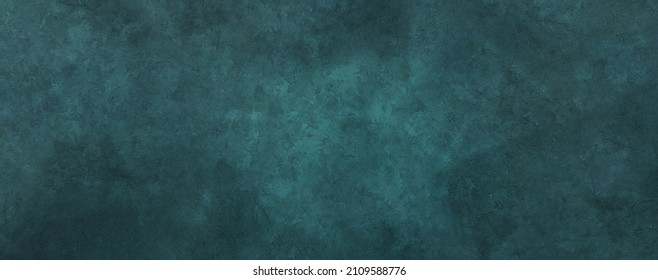 Creative Plasterboard Asphalt Solid Wall Calm Deep Blue with Sea Green Colors Texture Banner Background Mottled Grunge Concept For Ads,for Product Presentation And Display - Powered by Shutterstock