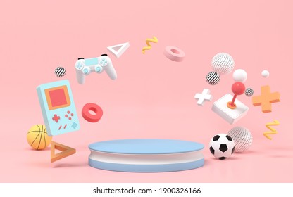 Creative recreational toys, entertainment theme, 3d rendering.  - Powered by Shutterstock