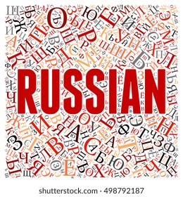 creative Russian alphabet texture background - high resolution