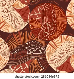 Creative seamless pattern on tropical background. Colorful texture for any kind of a design.
