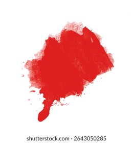 Creative splash of red color with copyspace