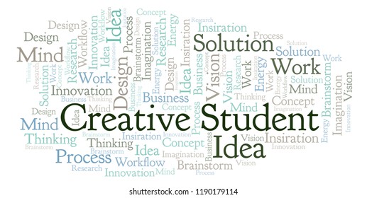 Creative Student Word Cloud Made Text Stock Illustration 1190179114 ...