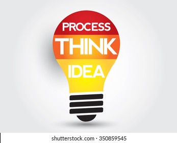 Creative think idea process bulb, inspiration concept, presentation background