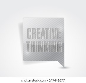 creative thinking message illustration design bubble graphic
