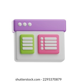 creative tools task 3d illustration