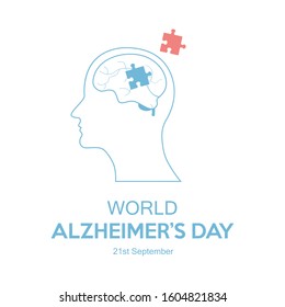 Creative vector illustration, poster or banner of World Alzheimer's Day. - Powered by Shutterstock