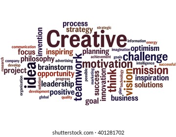 Creative Word Cloud Concept On White Stock Illustration 401281702 ...