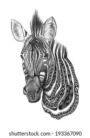 Creative Zebra Pencil Sketch